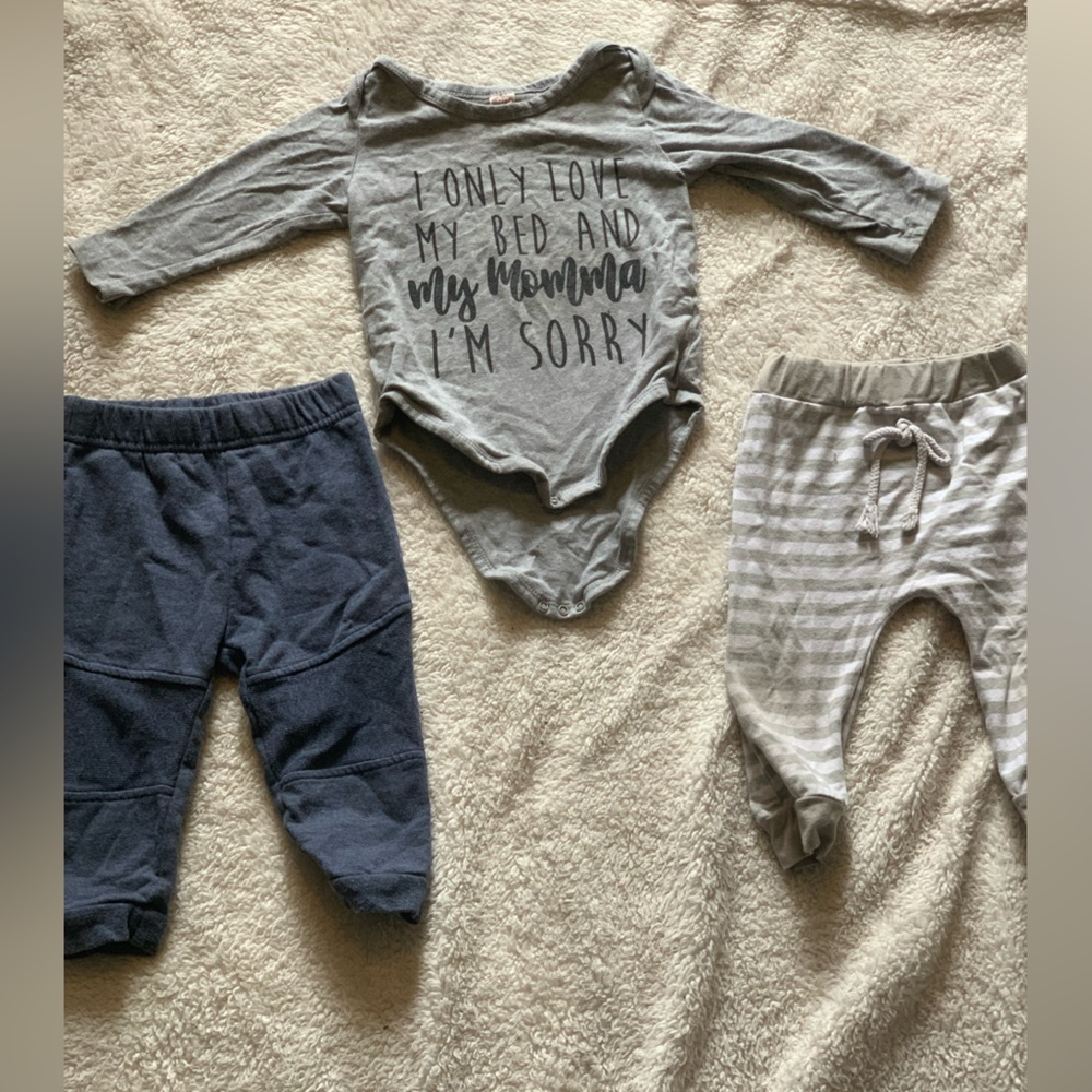Baby funny outfit set